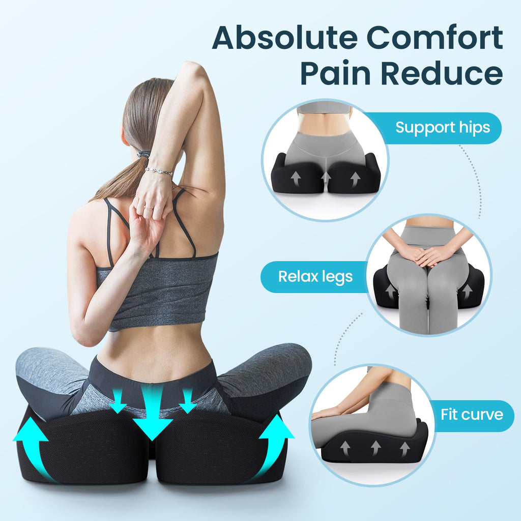 Benazcap Memory Foam Seat Cushion | Ergonomic Office Chair Support