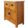 Aurotrice Oak Small Sideboard/2 Door 2 Drawer Mini Sideboard/Living Room Storage Rustic …