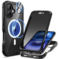 seacosmo iPhone 16 Case | Magnetic Privacy Screen Protector – Black