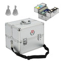ybaymy 3-Layer Medicine Storage Box | Locking First Aid Bin with Strap