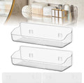 KYYGKY 2-Pack Clear Shower Caddy | Adhesive No-Drill Bathroom Shelves