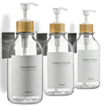 MaisoNovo Wall Mounted Shampoo and Conditioner Dispenser Set - 3 Pack