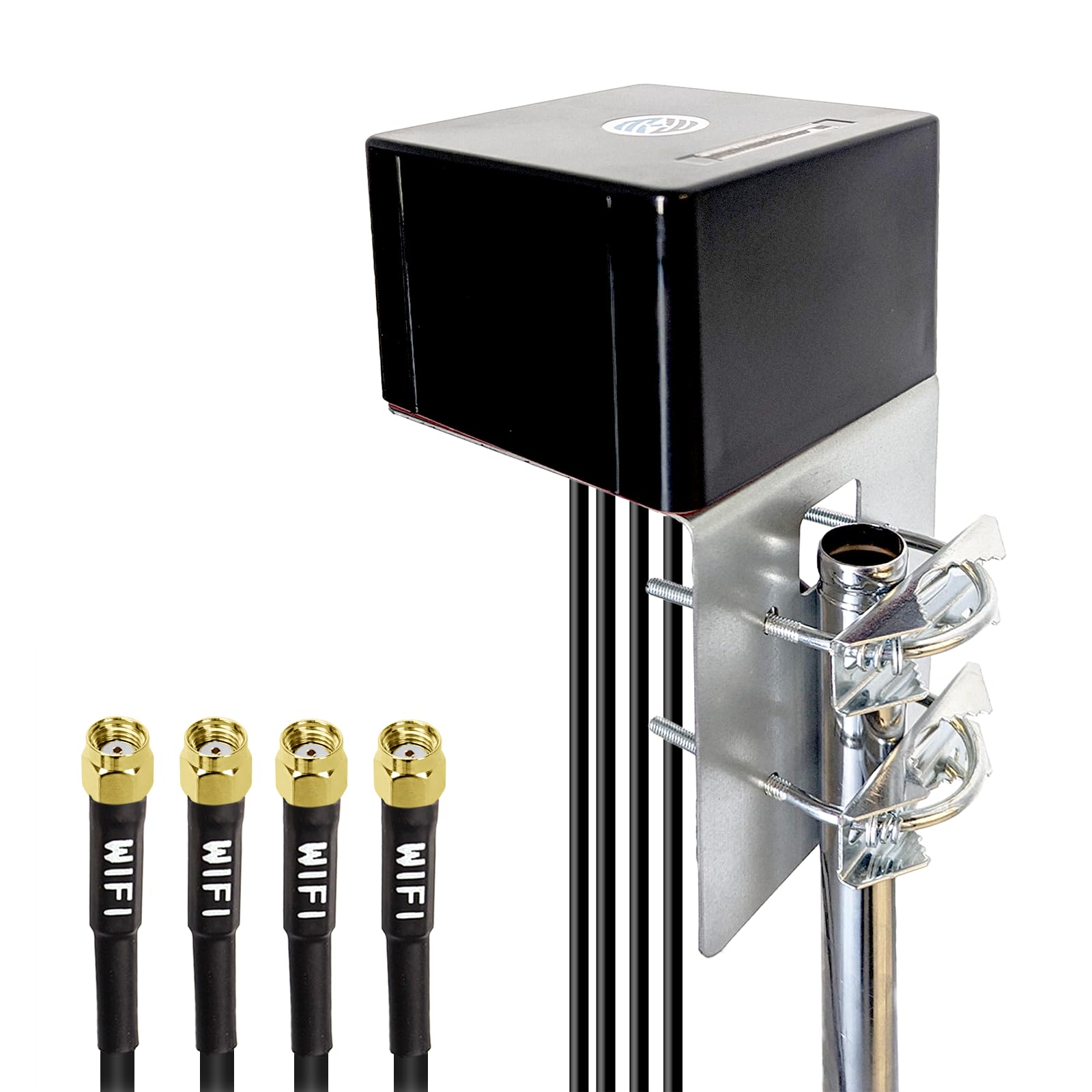 Maswell 4X4 MIMO WiFi 6E/7 Outdoor Antenna | Omni 2.1-7.2GHz Aerial