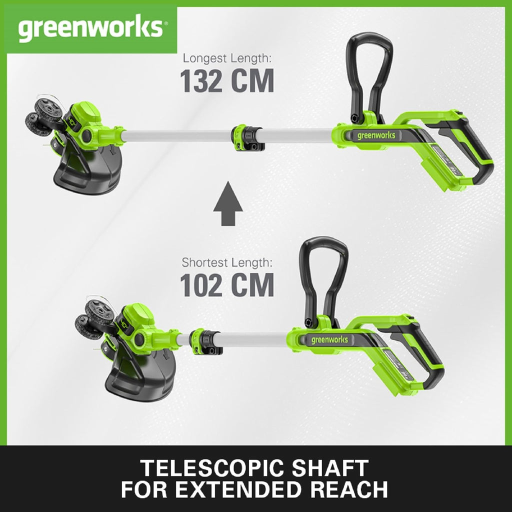 Greenworks 40V Cordless Grass Trimmer & Edger | 33cm Cutting Width