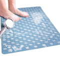 Venuso Non-Slip Square Shower Mat – Anti-Mould TPE Bath Mat, Blue 53x53cm