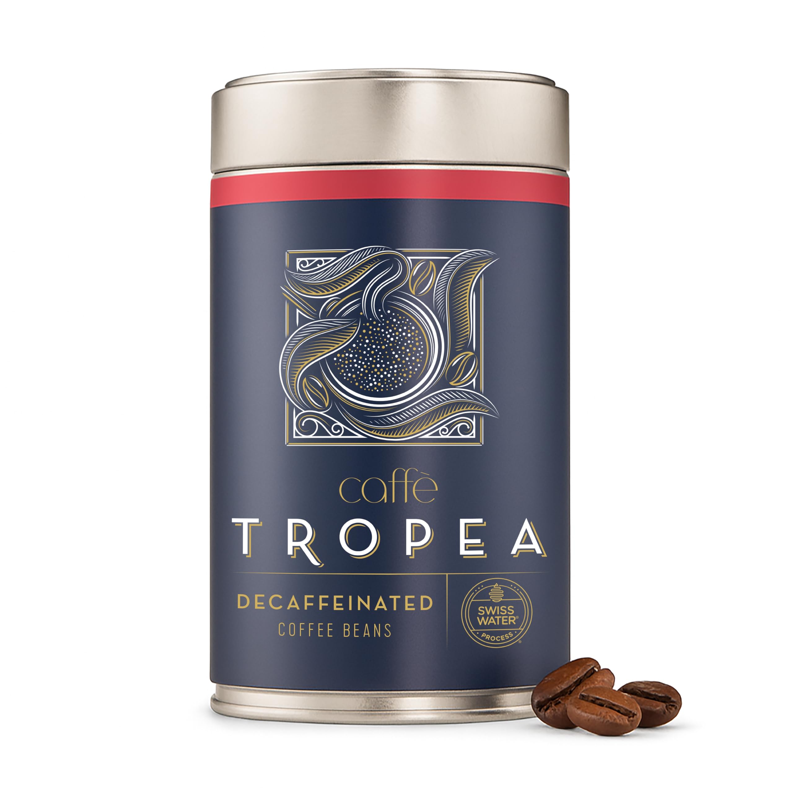 Caffè Tropea Swiss Water Decaf Coffee Beans – Medium Roast Arabica 227g