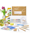 Anpro Air Dry Clay Pottery Kit for Adults – 21 PCS DIY Craft Set