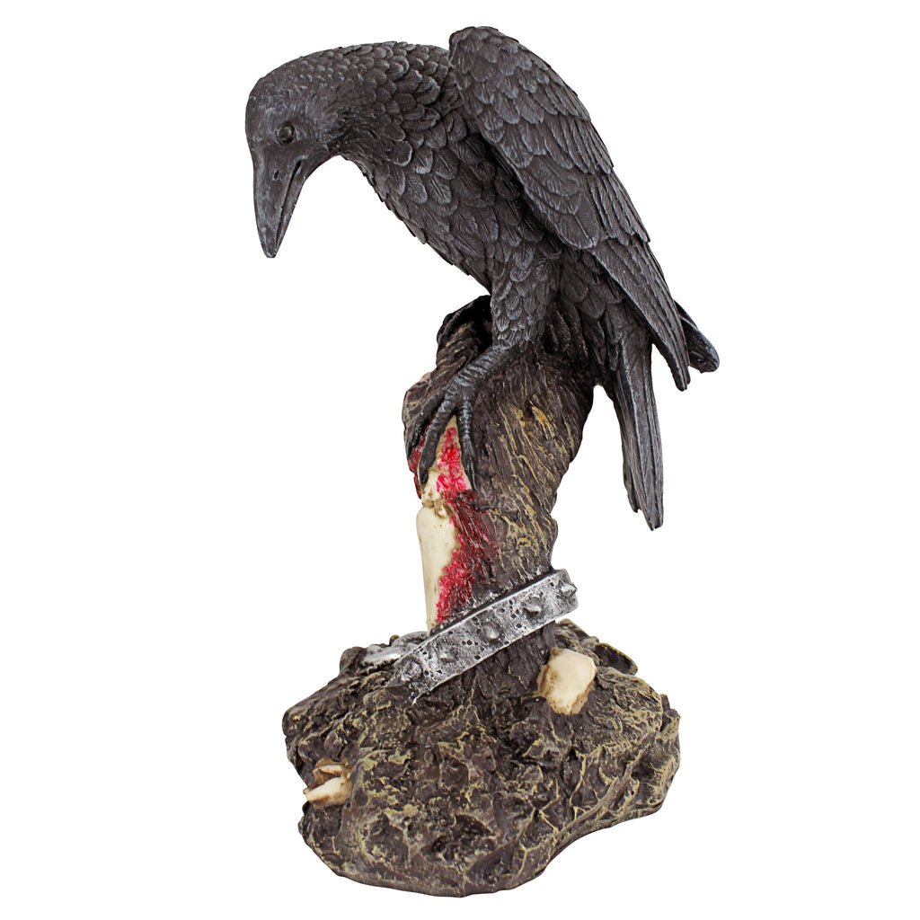 Design Toscano The Raven's Perch Zombie Statue - Gothic Resin Decor