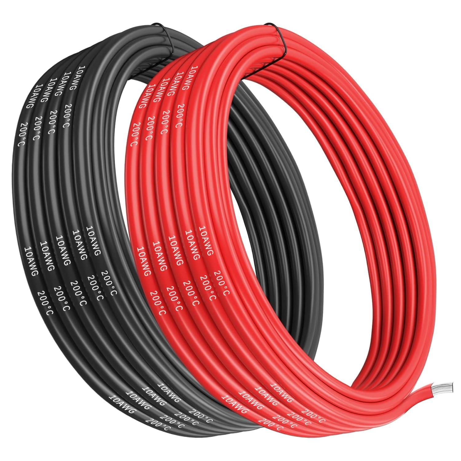Gruiqrd 10 AWG Silicone Wire – 5M Flexible Tinned Copper Cable