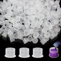 1000pcs Small Tattoo Ink Caps – Clear Plastic Cups with Base
