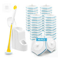 JEHONN Disposable Toilet Cleaning System | 40 Brush Refills & Wand Kit