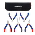 WORKPRO 5-Piece Mini Pliers Set with Pouch for Jewelry and Crafting