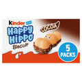 Kinder Happy Hippo Cocoa Biscuit Wafer - 10 Packs x 5 Biscuits (50 Total)
