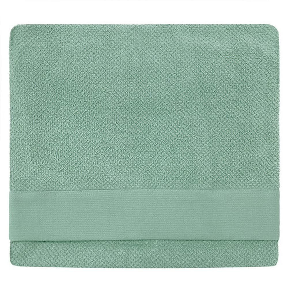 furn. Textured Cotton Bath Sheet | Smoke Green | 500gsm - 90x150cm