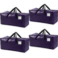 4 Pack 90L Large Moving Bags Waterproof Clothes Storage Bags with Zips - image 1