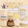 Lavender Spa Gift Set – 9pc Self Care Package for Women