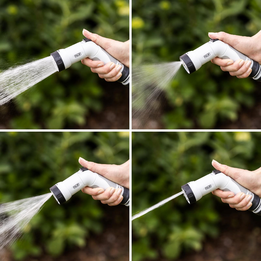 FITT IKON 25m Extendable Garden Water Hose with Multi-Jet Gun | Aquamarine