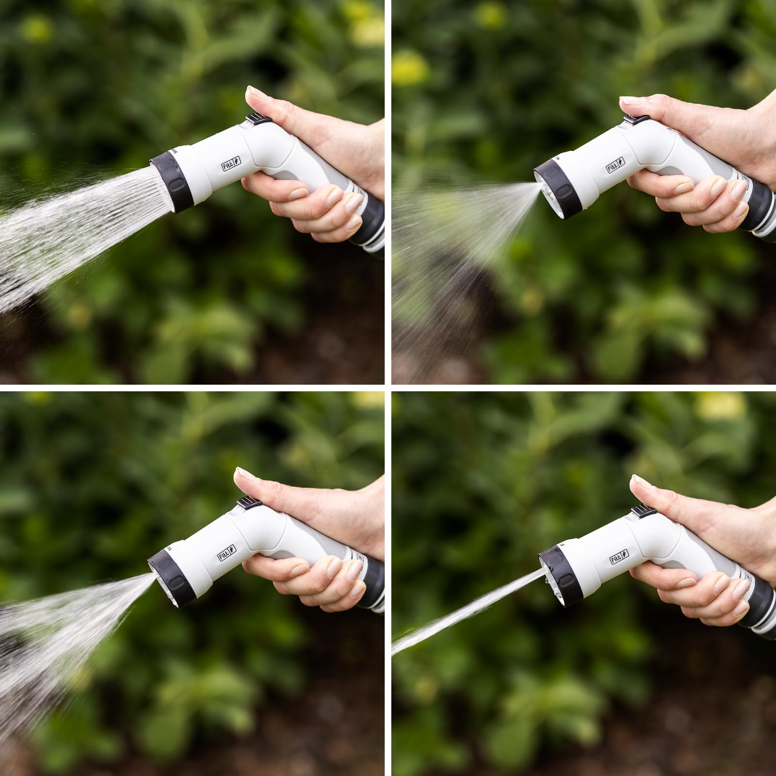 FITT IKON 25m Extendable Garden Water Hose with Multi-Jet Gun | Aquamarine
