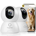 BoyKeep 2K Indoor Security Camera 2-Pack | Night Vision & Motion