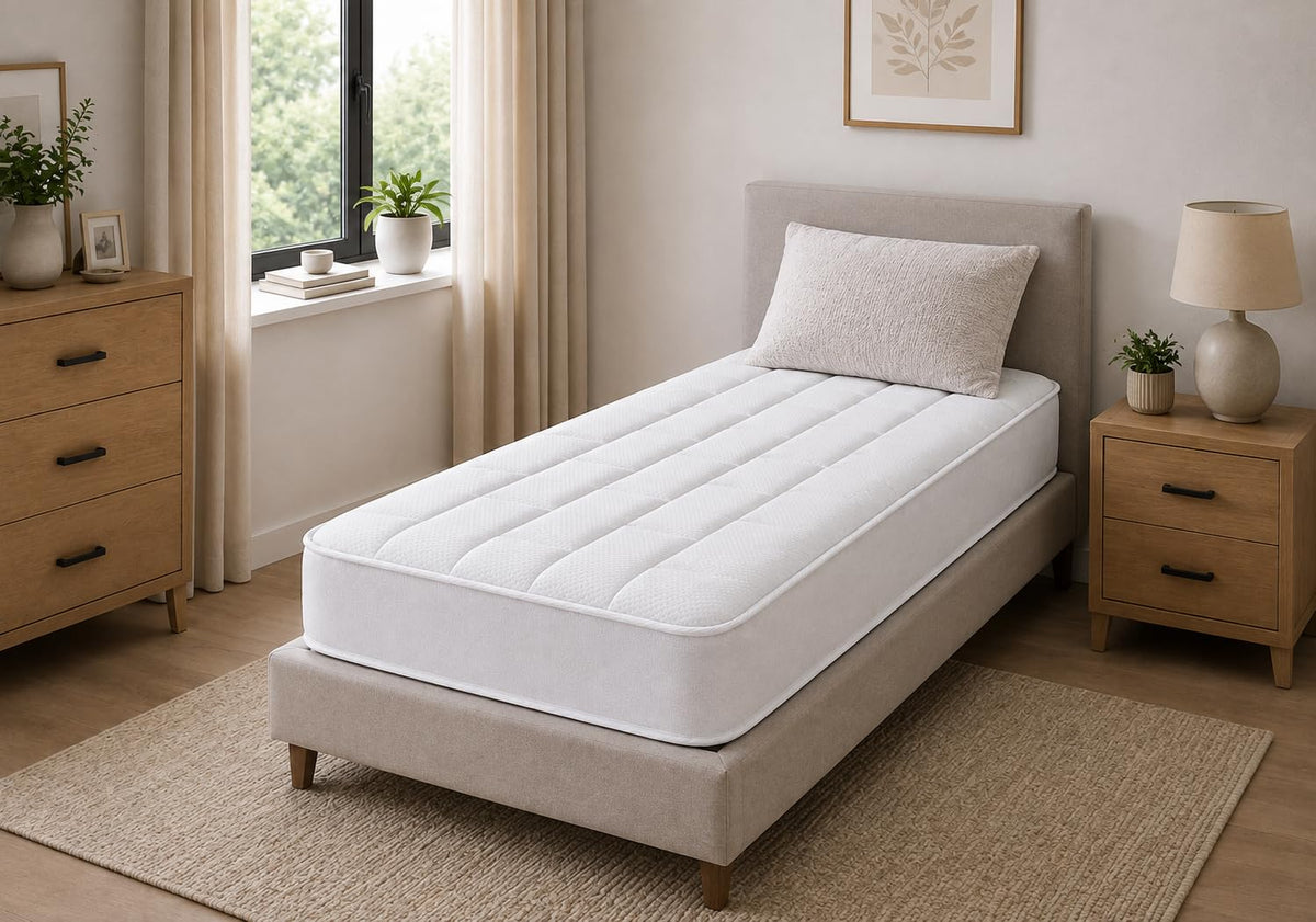 Starlight Beds White Tile Shorty Mattress - 75x175x18cm - image 2