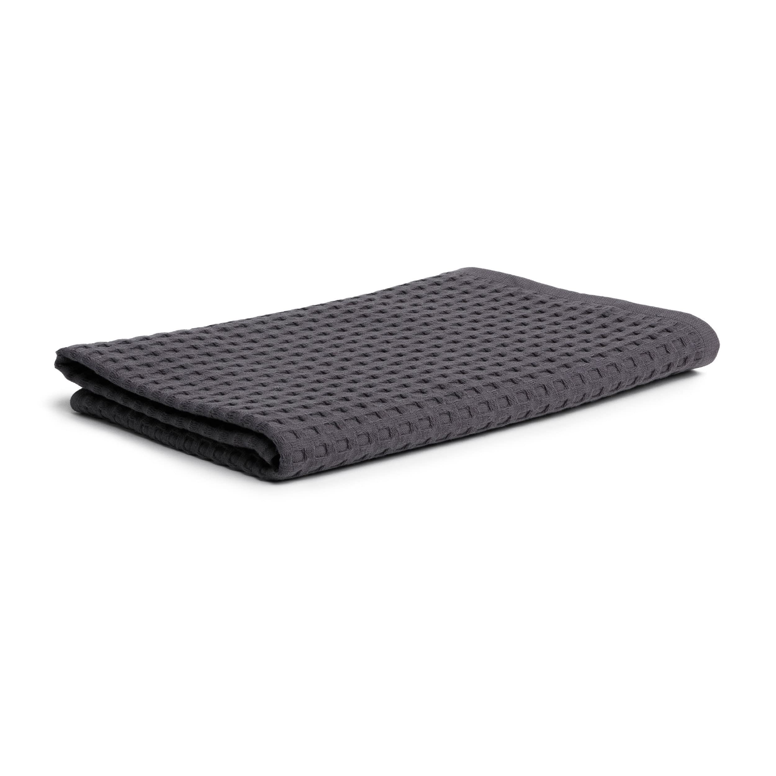 möve Piquée Shower Towel – 100% Cotton, Quick-Dry, Graphite, 70x140cm