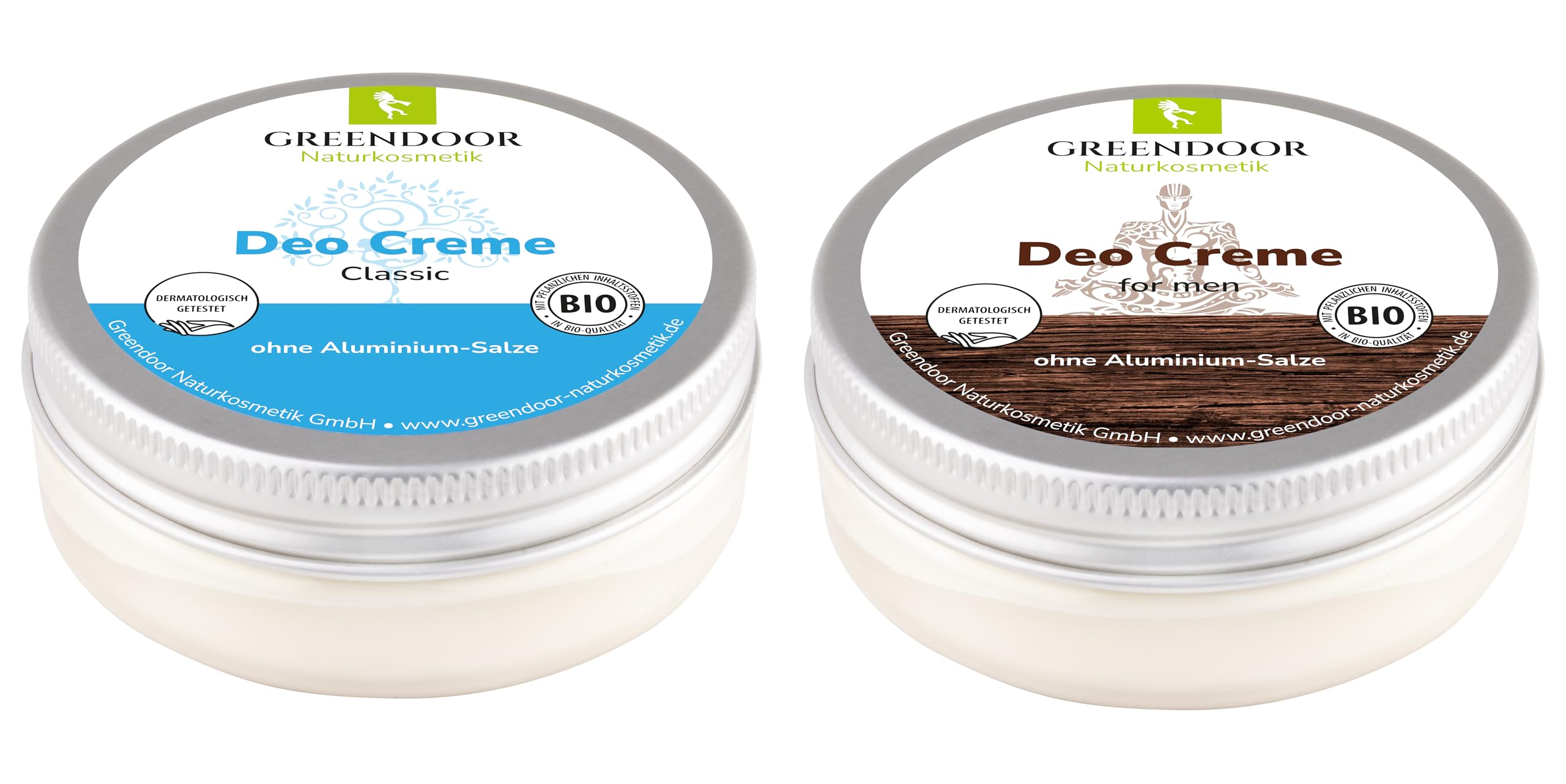 Greendoor Deo Partner Set – Deodorant Cream Classic & Men – 2er Set