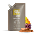 Salt of the Earth Natural Deodorant Roll On Refill - Amber & Sandalwood
