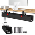 Univivi 36" Under Desk Cable Management Tray – No Drill Cord Organizer
