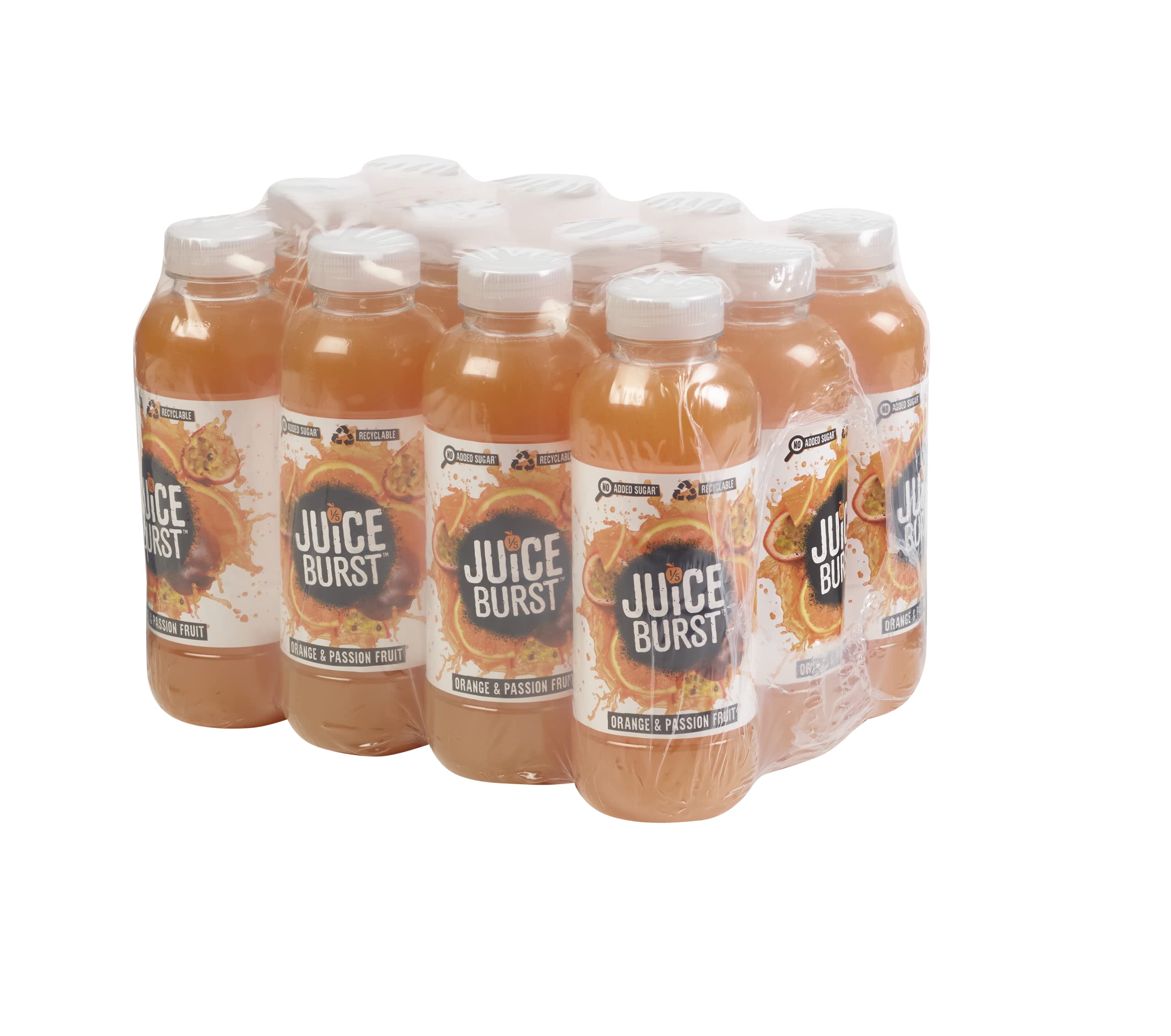 JuiceBurst Orange & Passion Fruit Juice Drink - 500ml (Pack of 12)