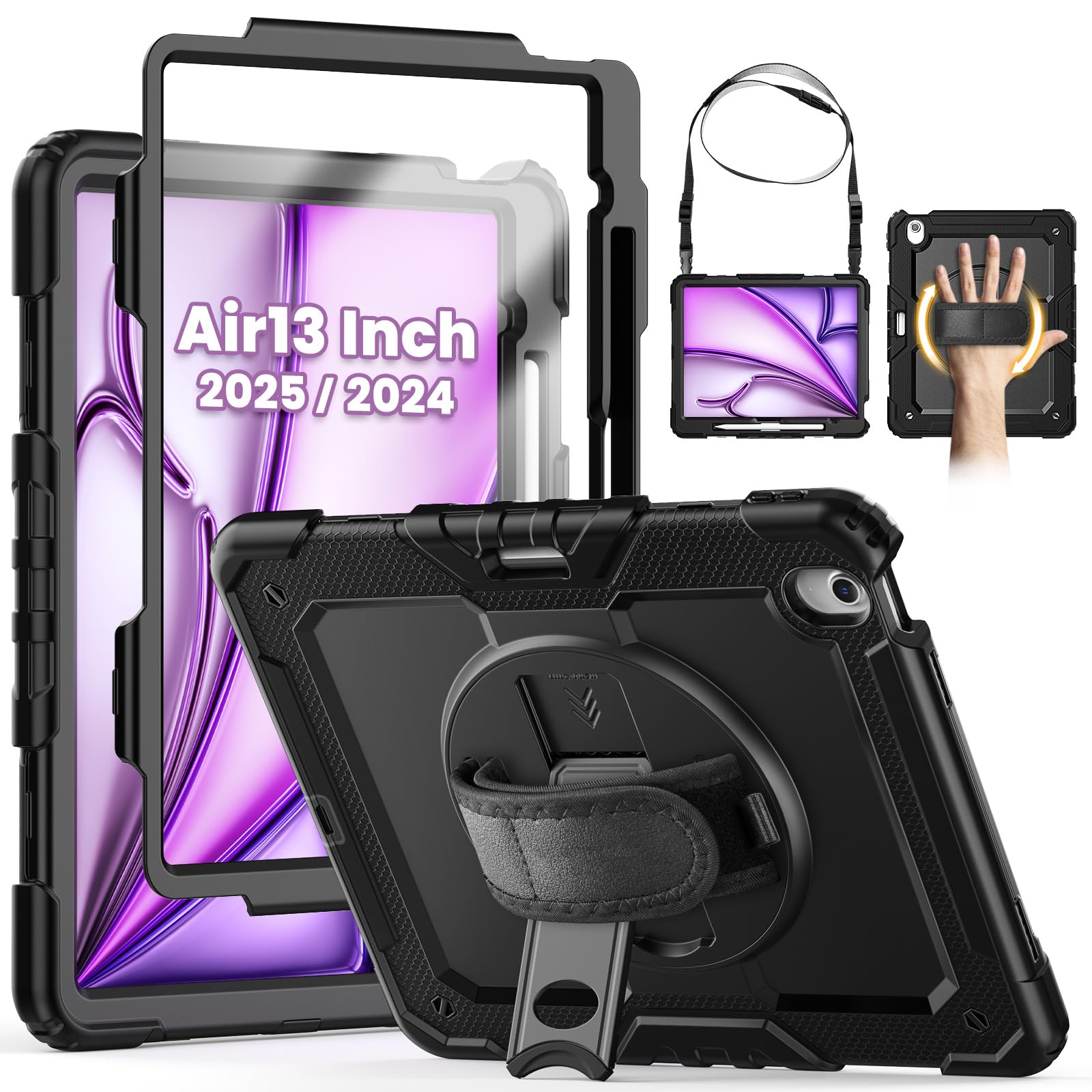 SEYMCY iPad Air 13 inch Case (2024/2025) – Shockproof Rugged Cover