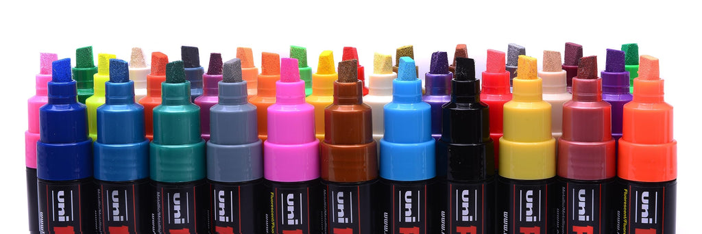 POSCA PC-8K Paint Pens – 33 Color Set – Broad Chisel Tip Markers