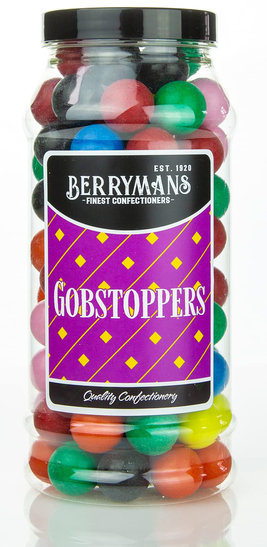 Gobstoppers Retro Sweets Gift Jar – Traditional Confectionery by Jolof Store