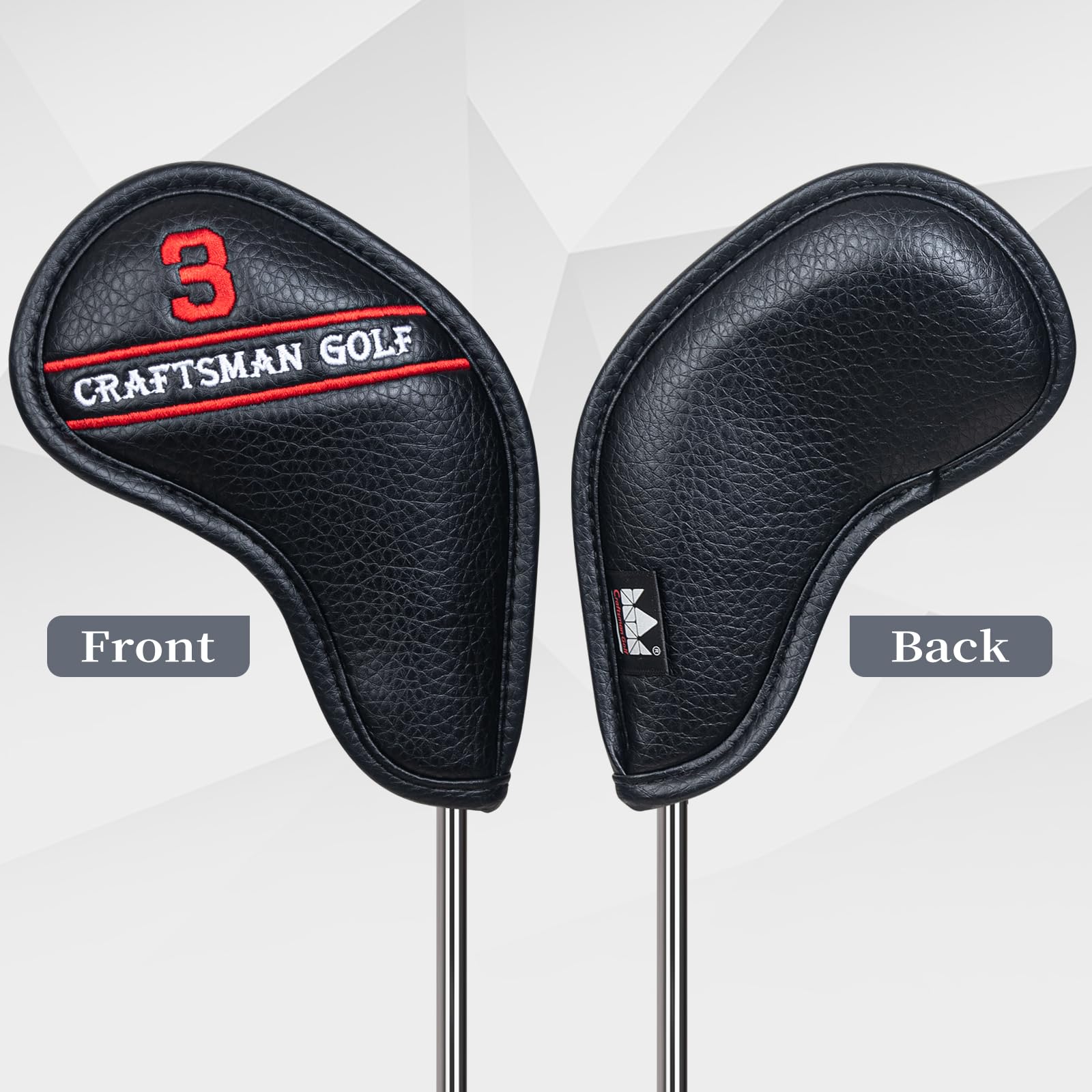 Craftsman Golf Magnetic Iron Headcovers - 12pc Set with Colorful Numbers
