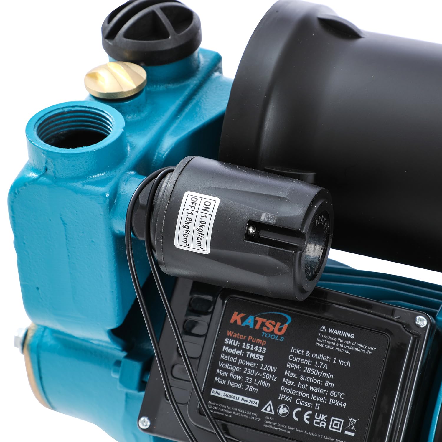 KATSU 150W Automatic Water Booster Pump | Self-Priming Pressure Control