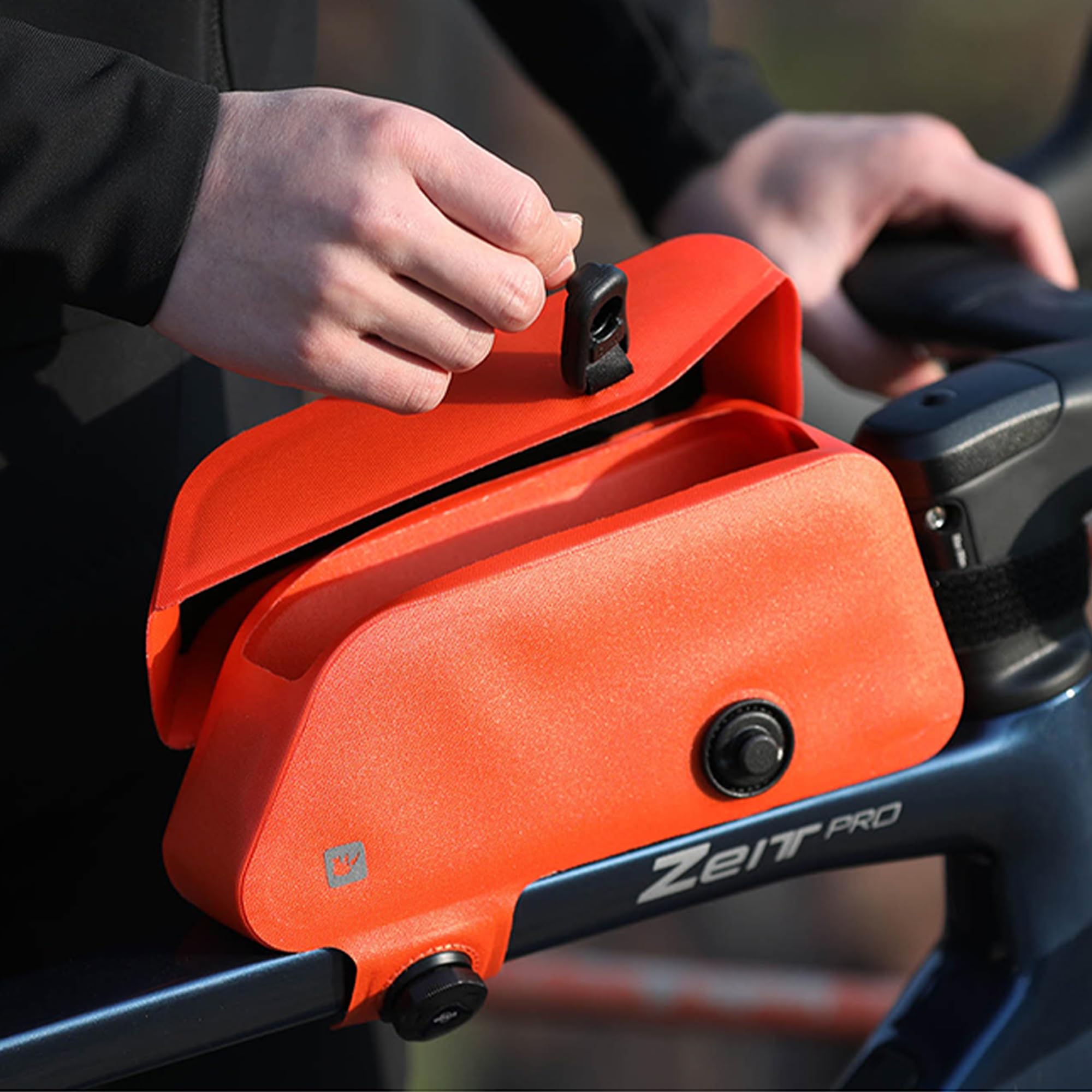 Rhinowalk Waterproof Bike Frame Bag – Magnetic Top Tube Storage for MTB