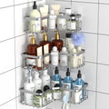 Menbyci 3-Pack Corner Shower Caddy | Stainless Steel Adhesive Organizer