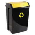 TATAY Recycling Bin – 50L Polypropylene Waste Bin with Swing Lid