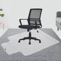 TOPWAY Office Chair Mat for Carpet Floor, 90x120cm, 2.2mm Thick T-Shape Clear Non-Slip PVC Carpet Floor Protector, Easy Glide - image 1