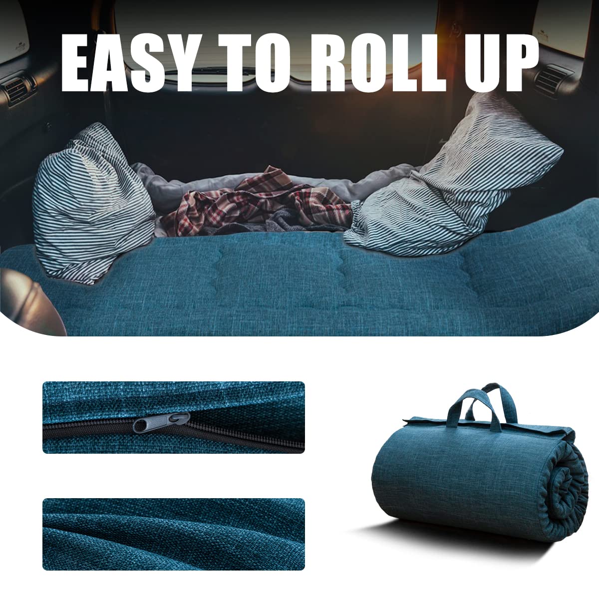 MAXYOYO Portable Foldable Futon Mattress | High-Density Foam Floor Pad