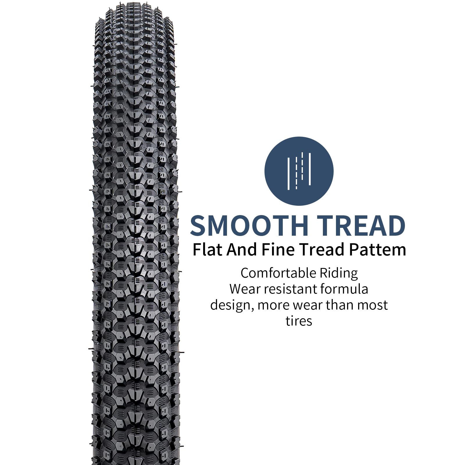 YunSCM 24x1.95 MTB Bike Tyres and Tubes Set | 2-Pack Foldable Off-Road Tires