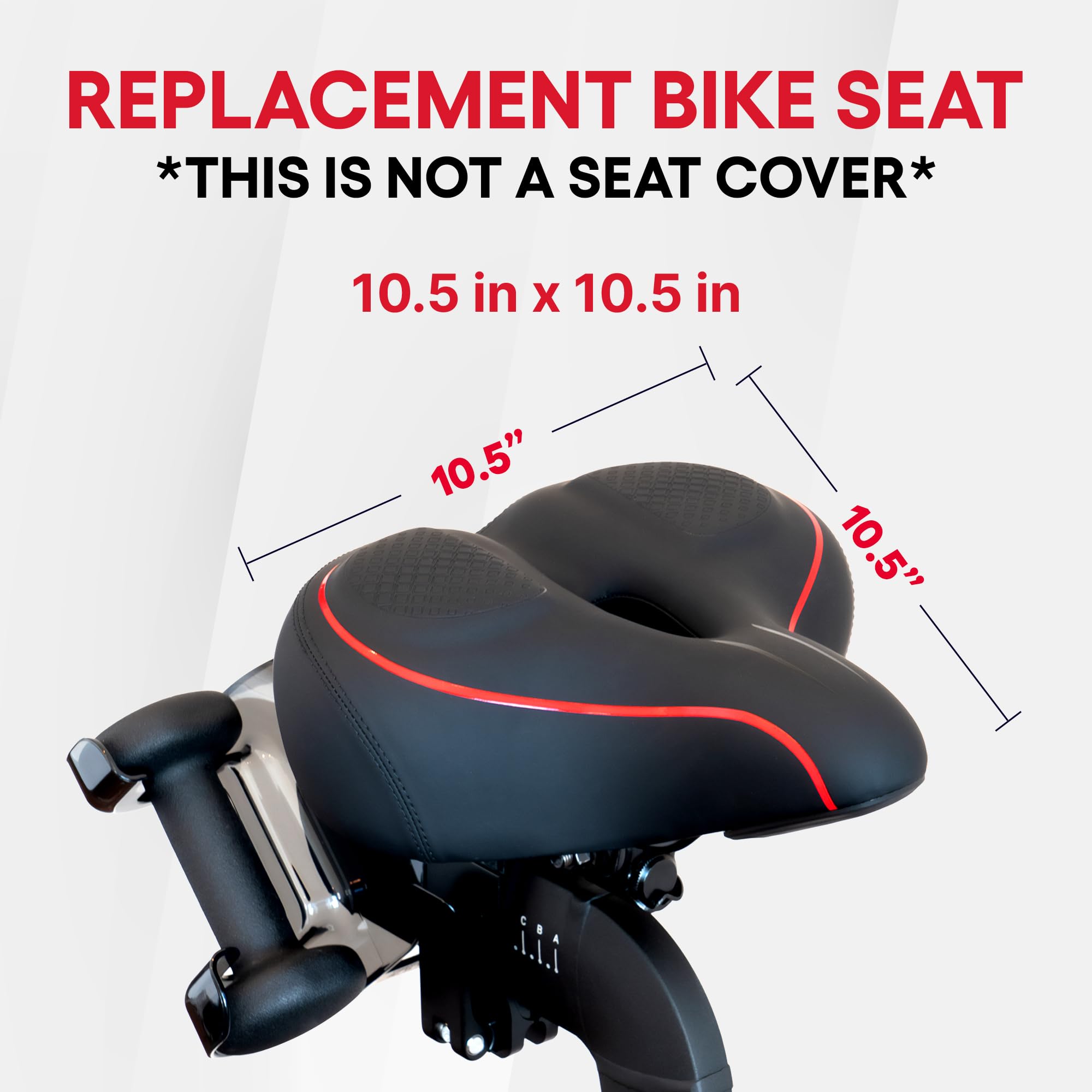 TrubliFit Extra Wide Bike Seat – Memory Foam Saddle for Peloton Bike