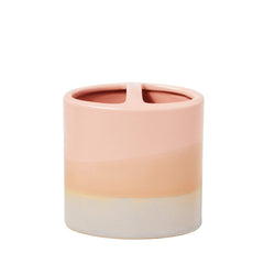 SKL Home Alanya Ceramic Toothbrush Holder - Blush Pink Bathroom Decor