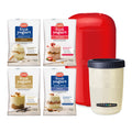 EasiYo Red Yoghurt Maker 1kg Starter Pack with 4 Assorted Sachets