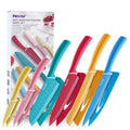 hecef 6-Piece Stainless Steel Kitchen Knife Set – Non-Stick Multicolor