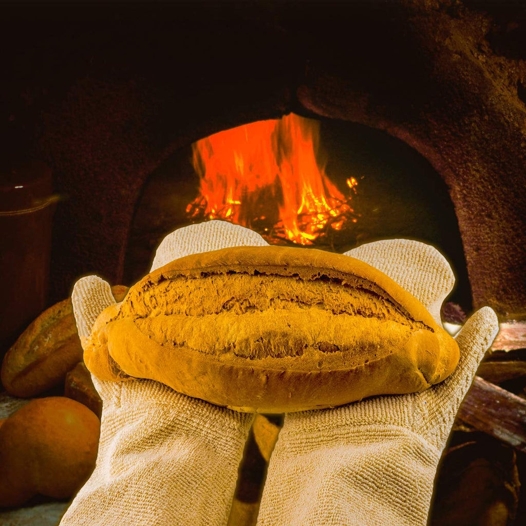 Goldman Service Heat Resistant Oven Gloves | 350°C Cotton BBQ Mitts