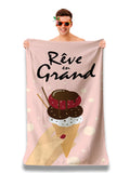 Dream Big Microfibre Beach Towel | Quick Dry & Compact 160x80cm