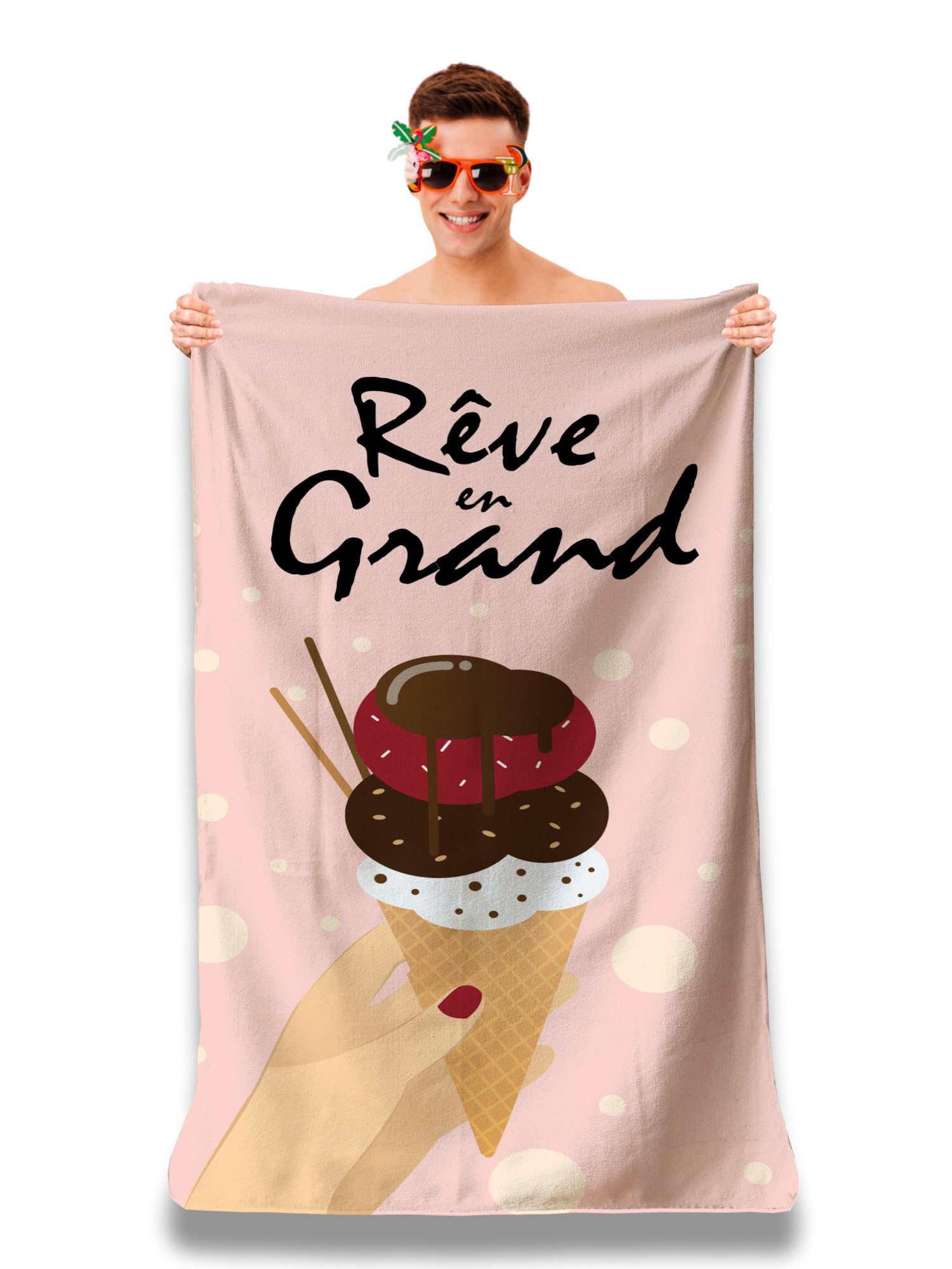 Dream Big Microfibre Beach Towel | Quick Dry & Compact 160x80cm