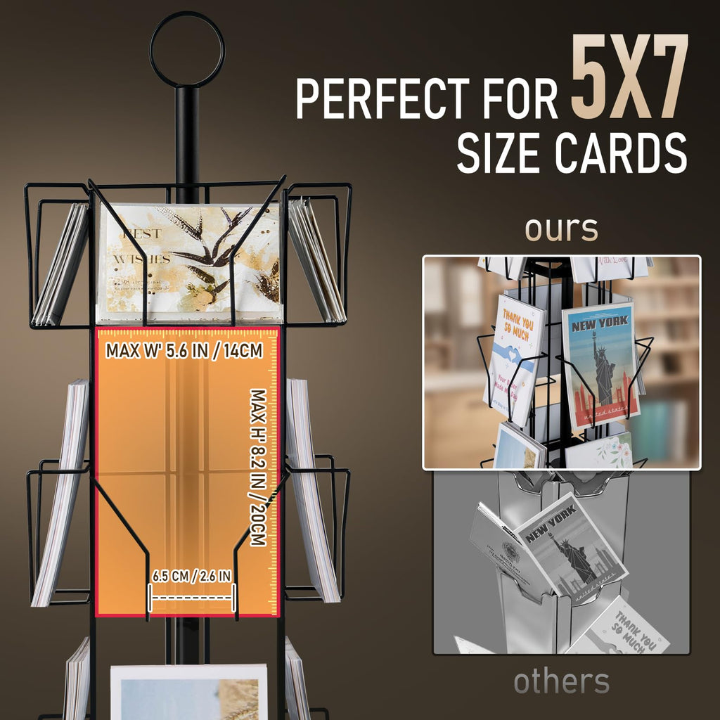 ANBOXIT Greeting Card Display Stand Rotating Rack Holder - image 3