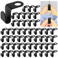 60 Pcs Hanger Connector Hooks, Space Saving Cascading Hanger Hooks, Black