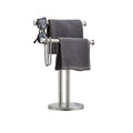 YIGUANXIN T-Shaped Double-Layer Hand Towel Stand | Brushed Stainless Steel